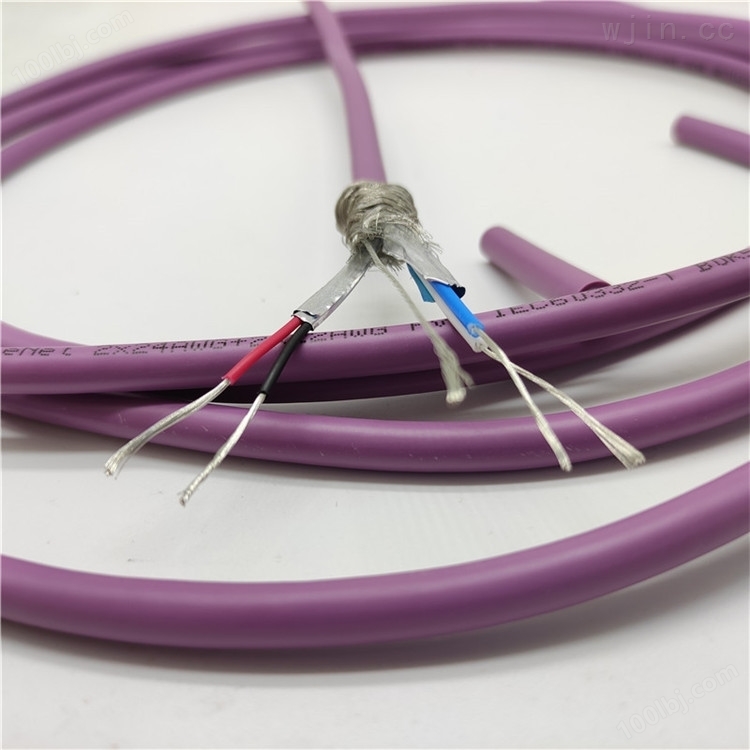 5芯紫色柔性devicenet双绞屏蔽通信线缆