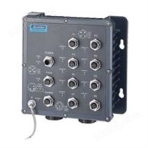 EKI-6559TMI 8M12电口+2多模光口管理型工业以太网交换机，宽温型