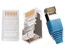 安普RJ45电缆插头/水晶头、安普六类水晶头、安普（AMP）5-0569530-2 屏蔽水晶头