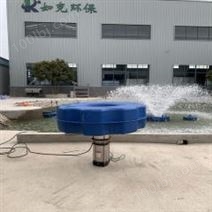 河道绿藻蓝改善喷泉曝气设备 涌泉式增氧机RPQ-2200如克